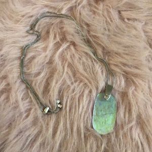 Kendra Scott dichroic amethyst necklace